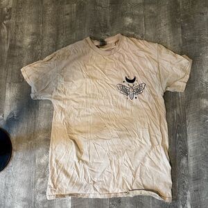 Gildan Tan Short Sleeve Tee Classic Crew Neck